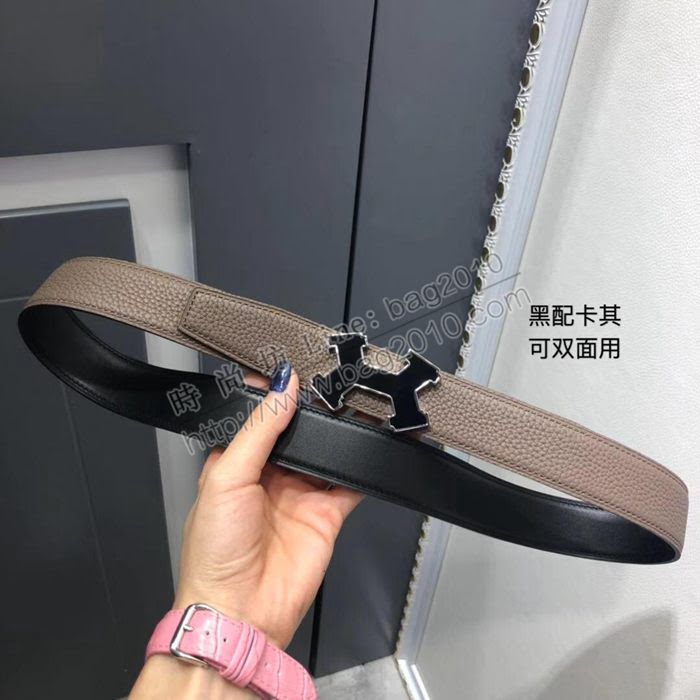 HERMES皮帶 H專櫃新款 雙面腰帶 時尚個性 愛馬仕皮帶 男女通用  hgh2009